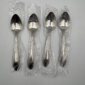 Pfaltzgraff American Bead Set 4 Spoons New Stainless Flatware